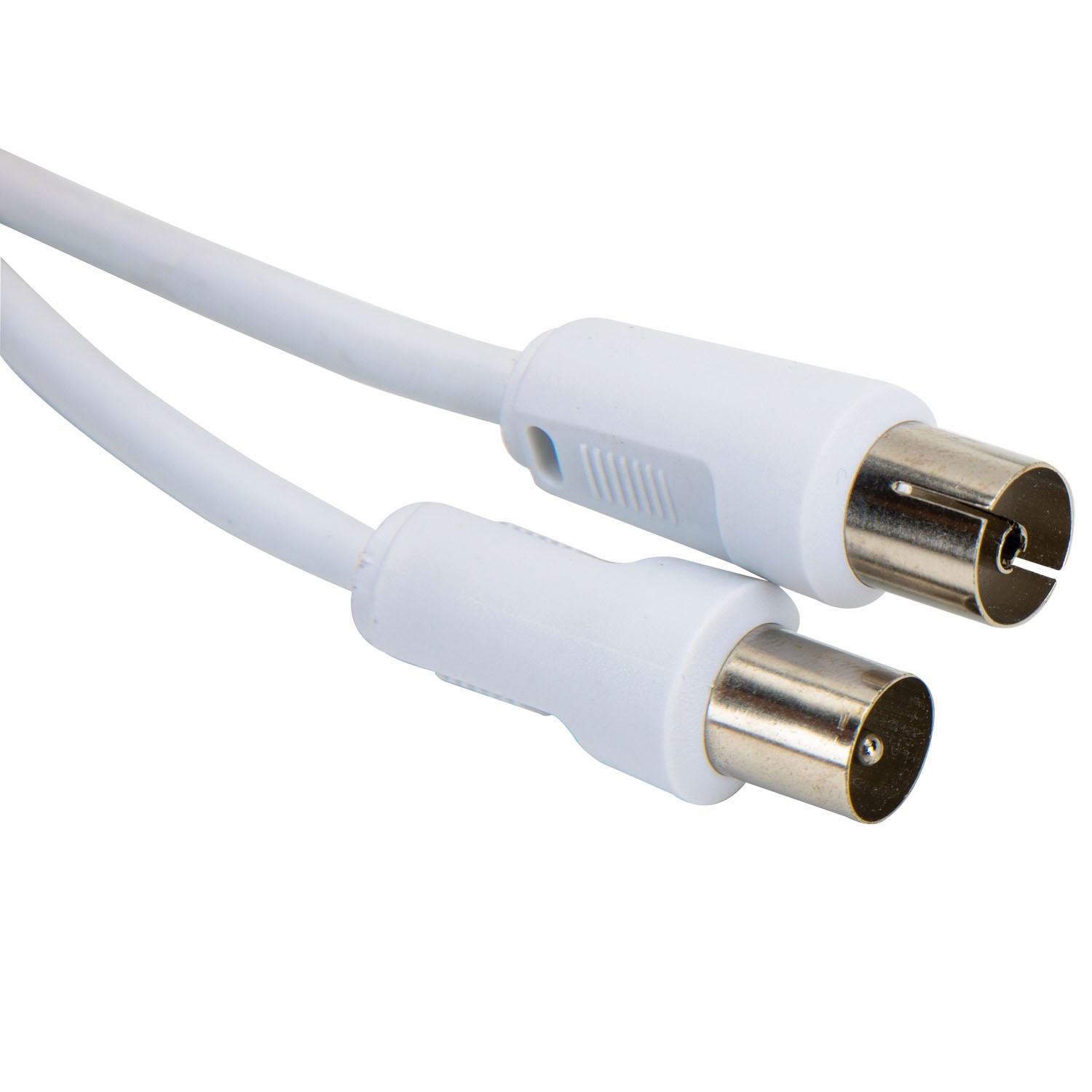 Cablu coaxial tata-mama, 1.5 m, alb