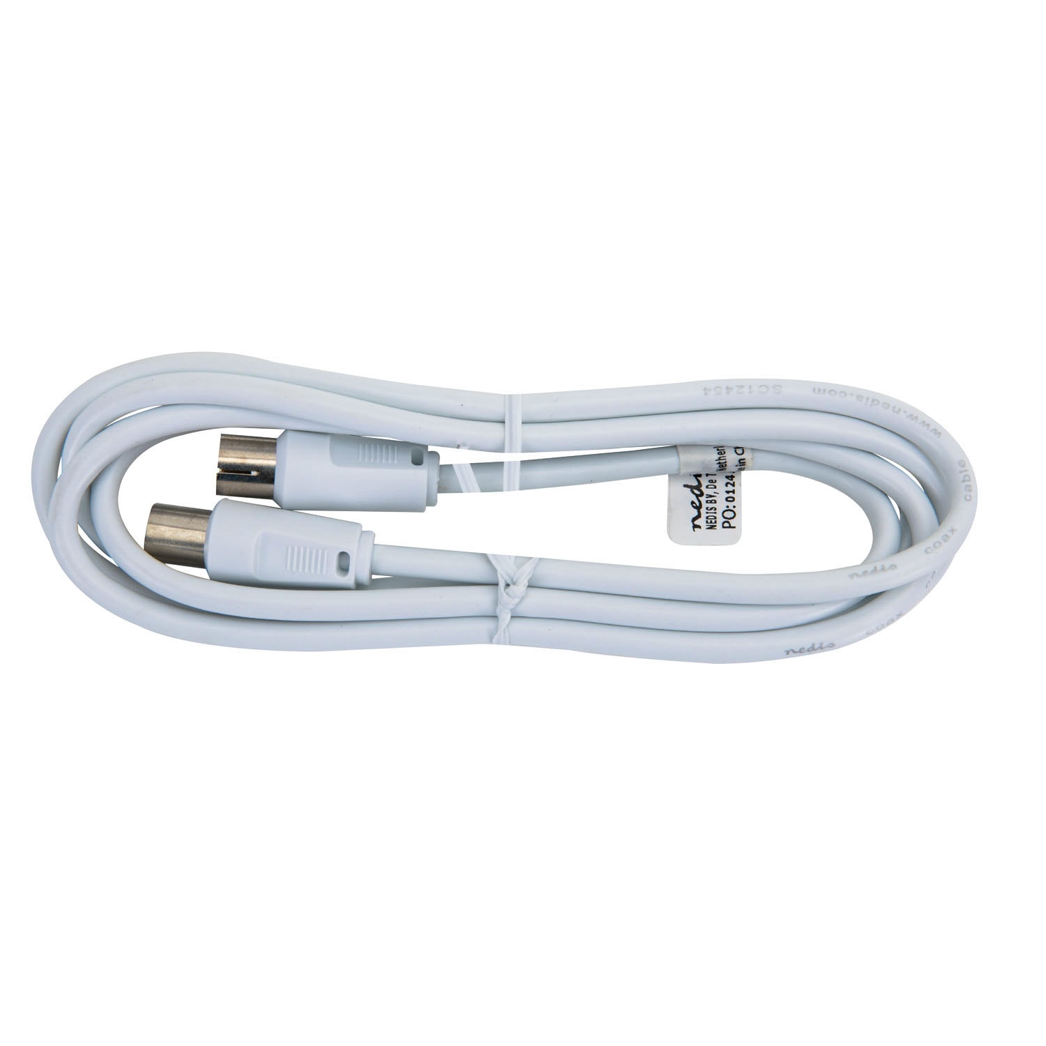 Cablu coaxial tata-mama, 1.5 m, alb