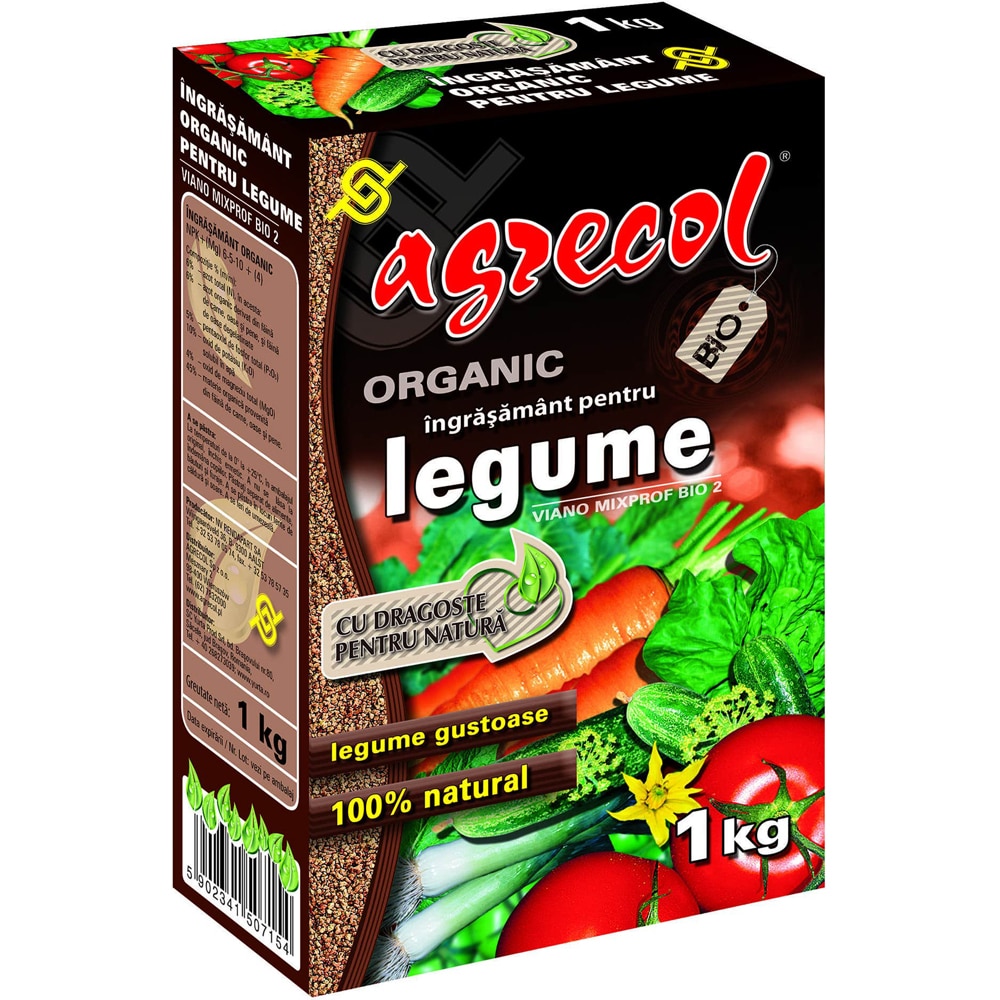 Ingrasamant organic pentru legume Agrecol, 1 kg