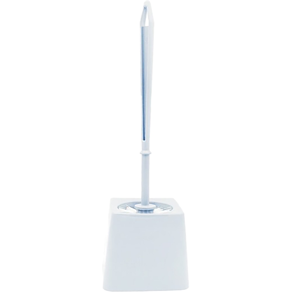 Suport perie WC PLASTINA, 13 x 13 x 37 cm, plastic, alb