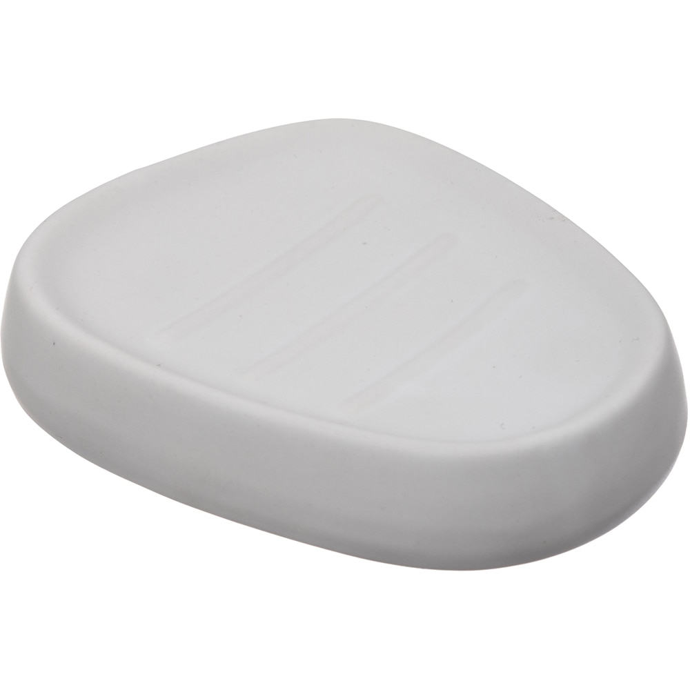 Savoniera Silk, 12 x 9.5 x 2.5 cm, ceramica, alb