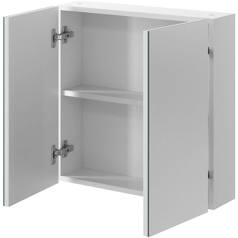 Dulap baie cu oglinda Aruna, 55 x 15 x 54 cm, alb