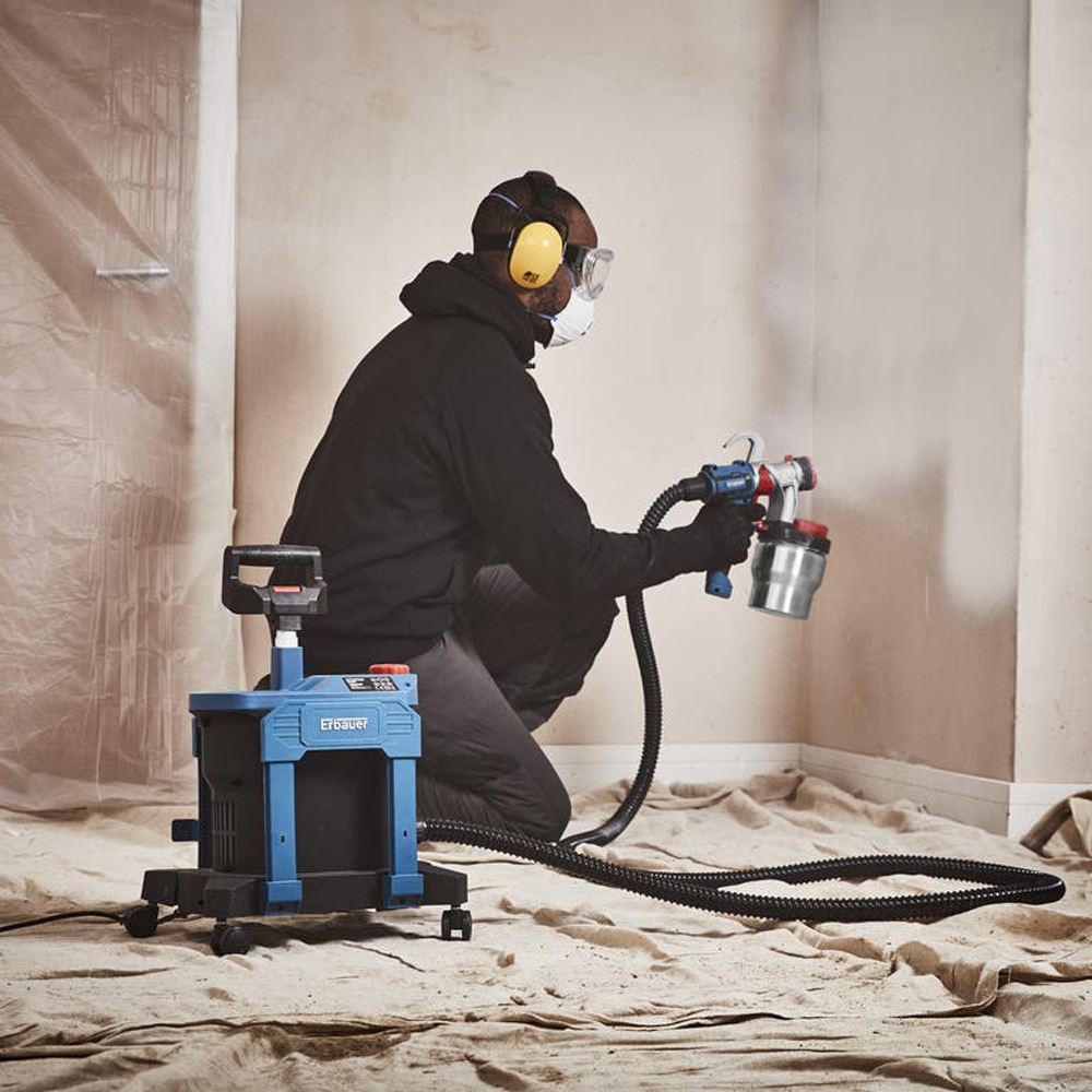 Pistol de vopsit profesional Erbauer EPS800, 800W, 1000ml, 66l/h