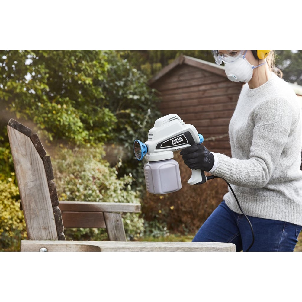 Pistol de vopsit Mac Allister MPS100, 100W, 700ml, 18l/h