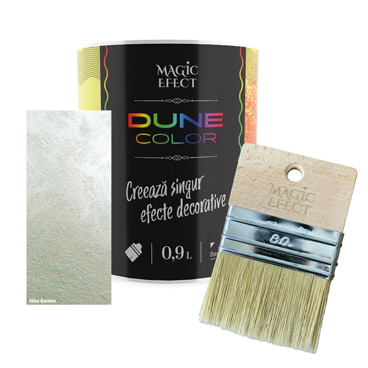 Vopsea acrilica pe baza de apa, olive, 0.9L   Magic Efect Dune