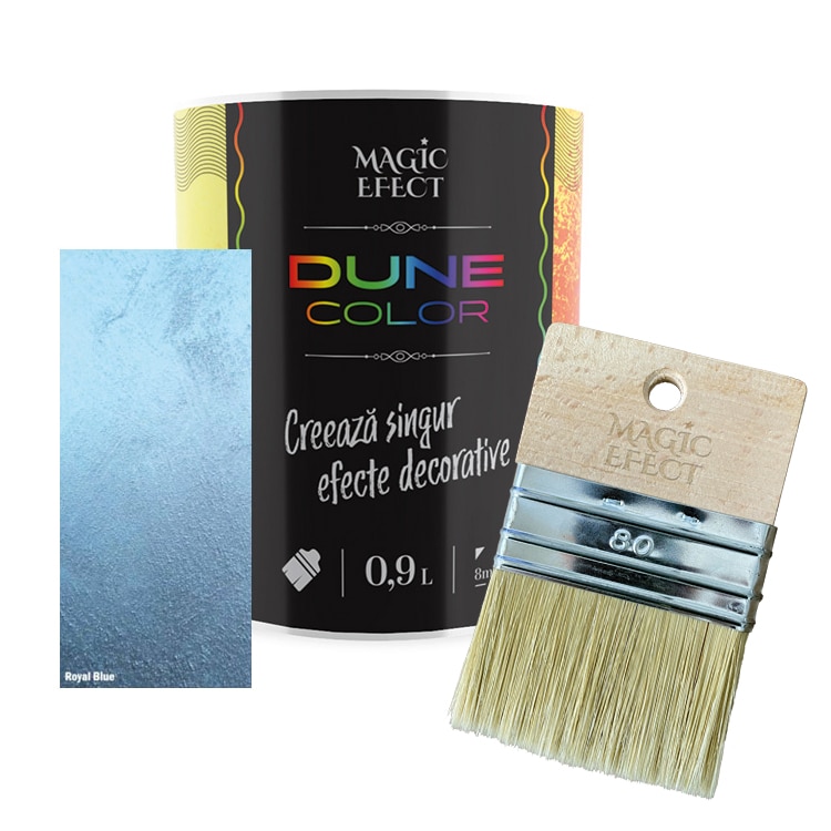 Vopsea acrilica pe baza de apa, albastru royal, 0.9L   Magic Efect Dune