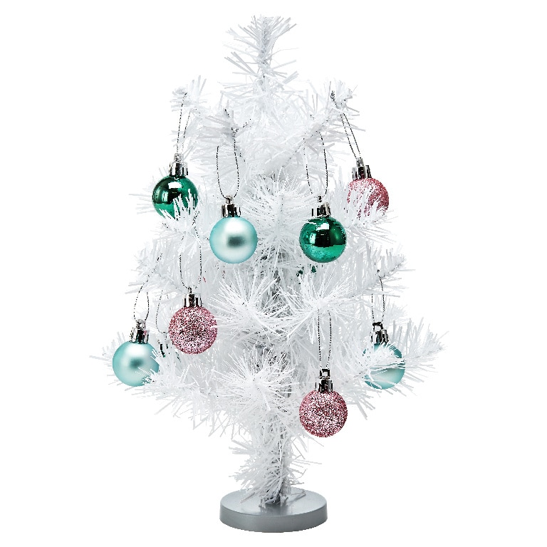 Brad artificial UOML2023, plastic, 32 cm, alb