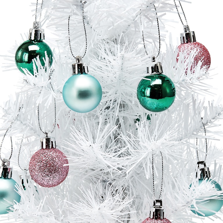 Brad artificial UOML2023, plastic, 32 cm, alb