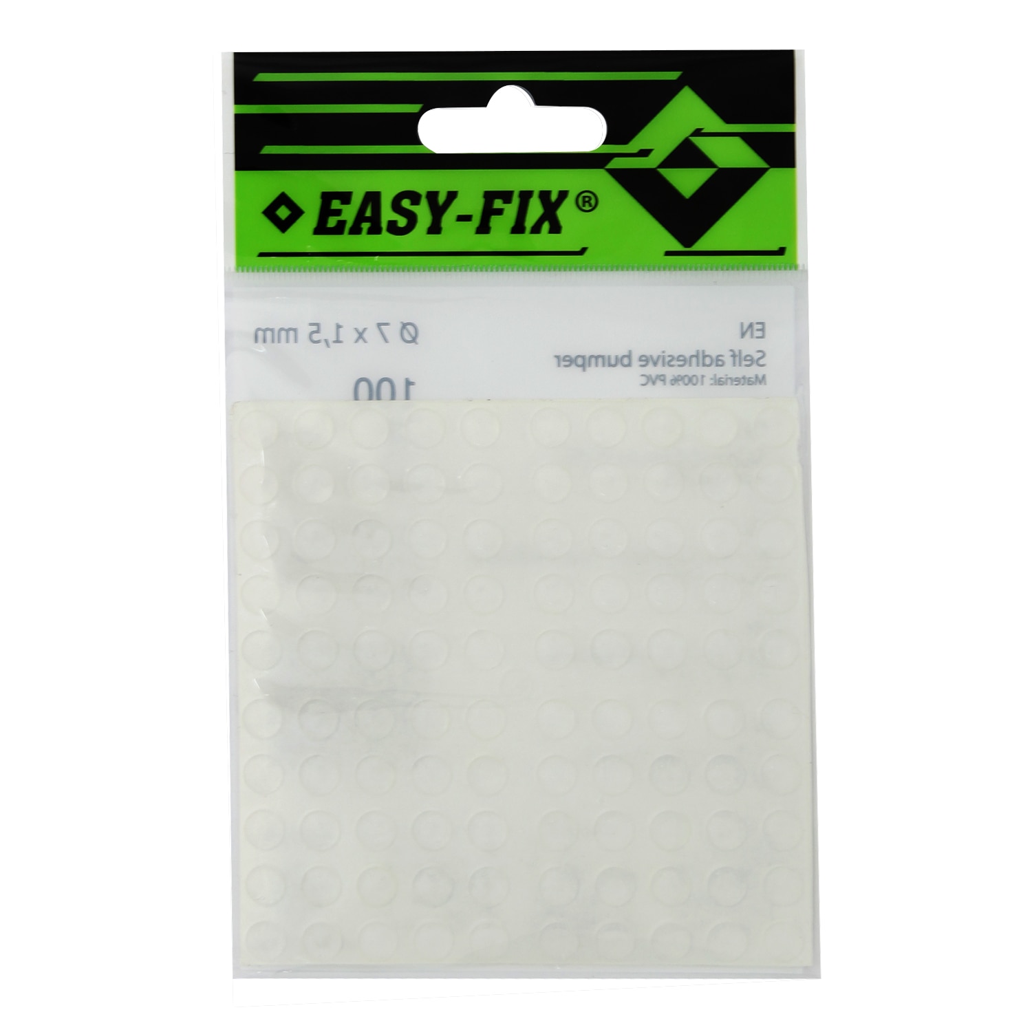 Bumpon autoadeziv 7x1.5mm transp 100