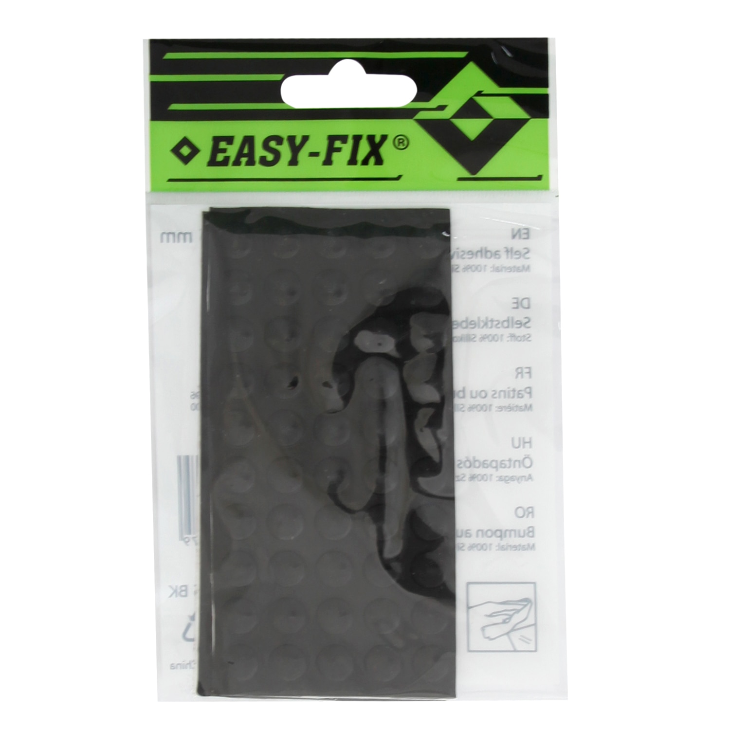 Bumpon autoadeziv 10x1.5mm negru 100