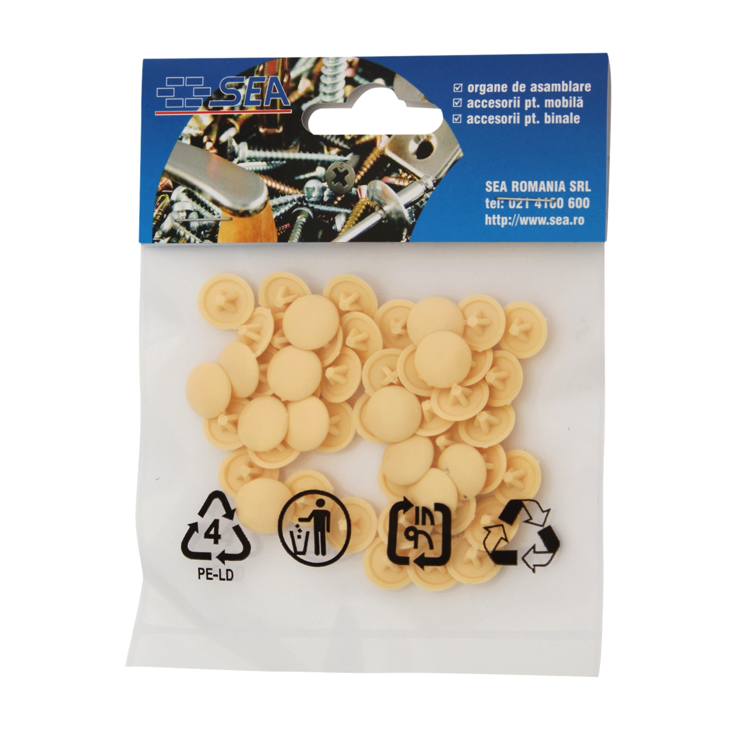 Capac plastic pz2 crem 50buc