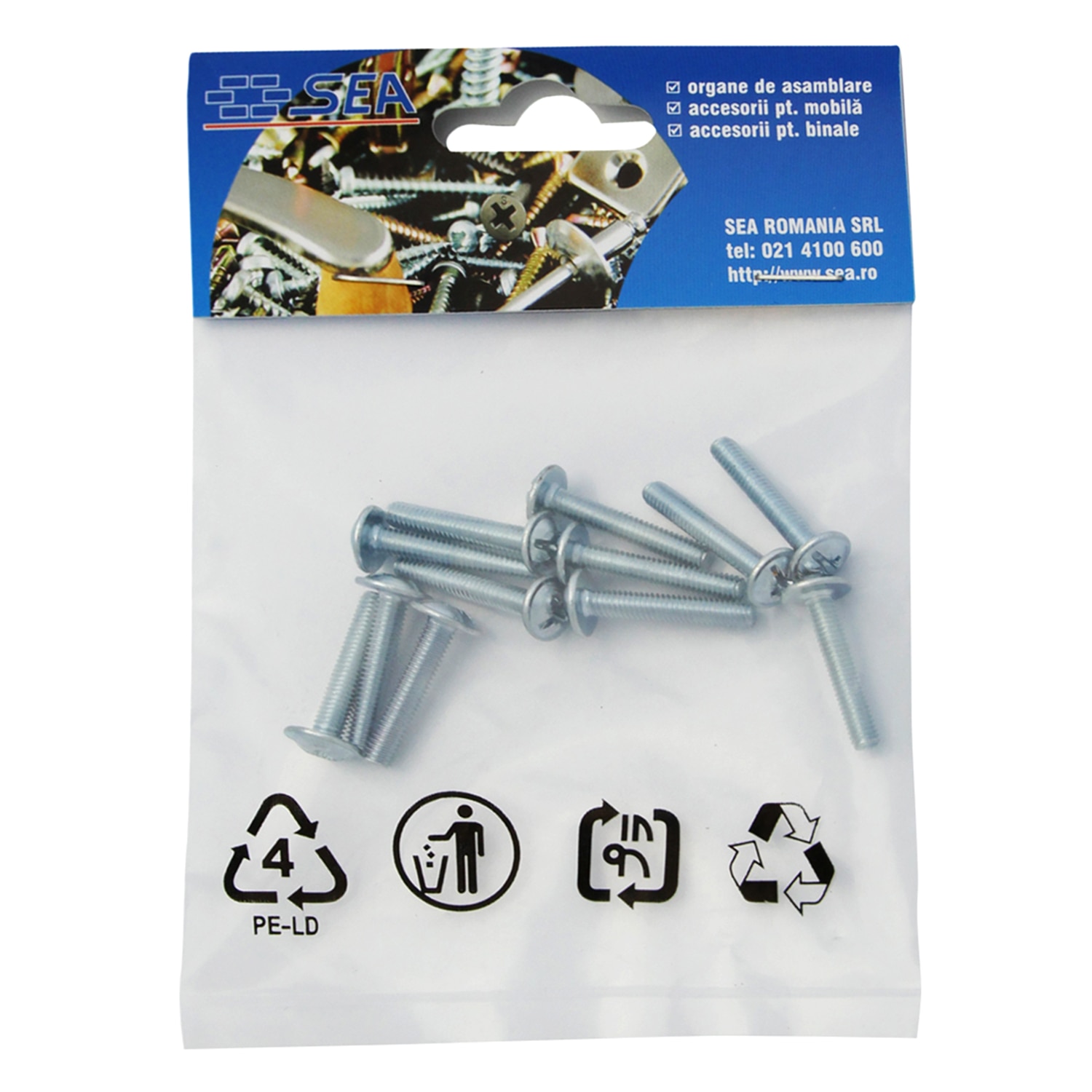 suruburi cap bombat comb din m4x25 za 12buc