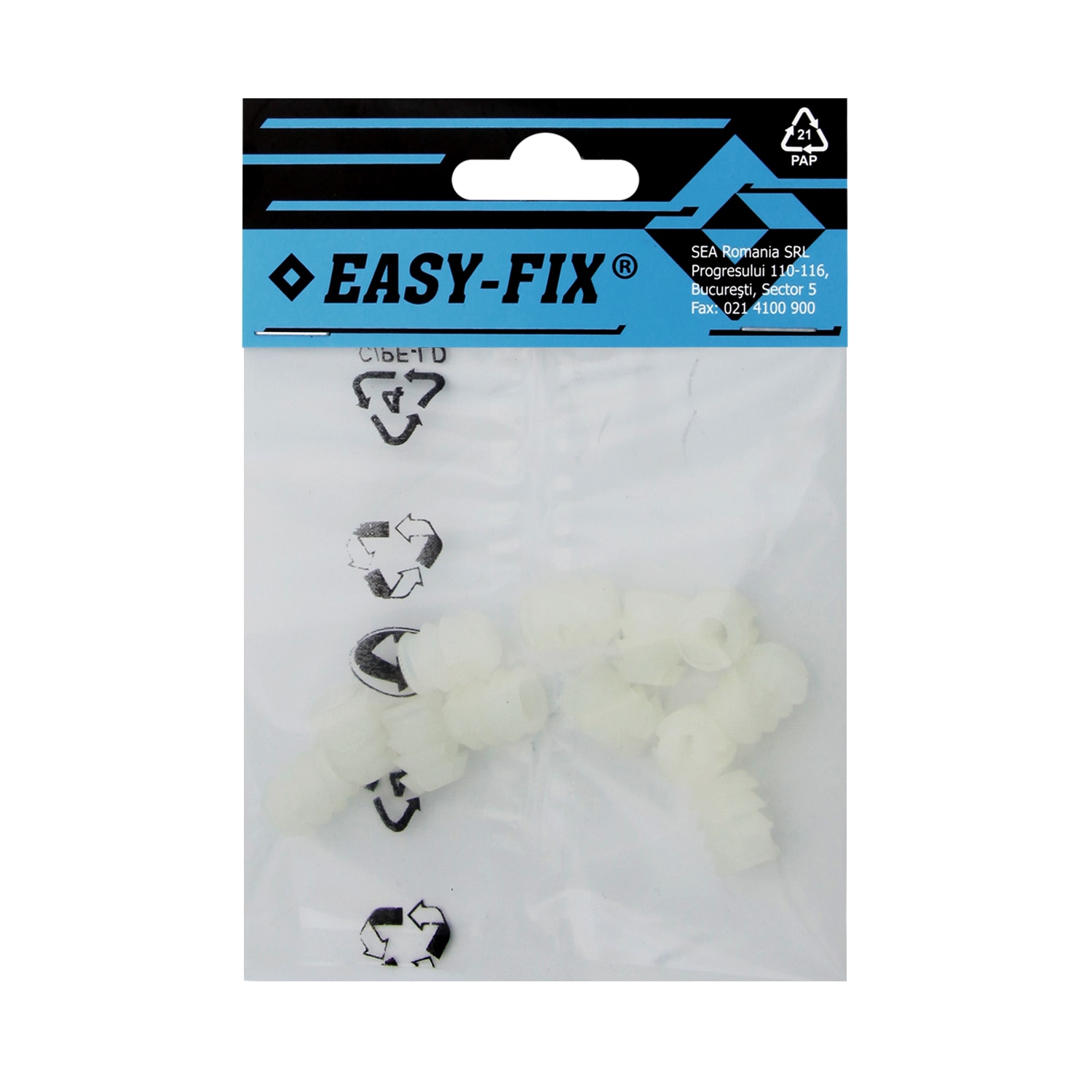 Bucsa pt tija dem 11x13 m6 alba 12buc