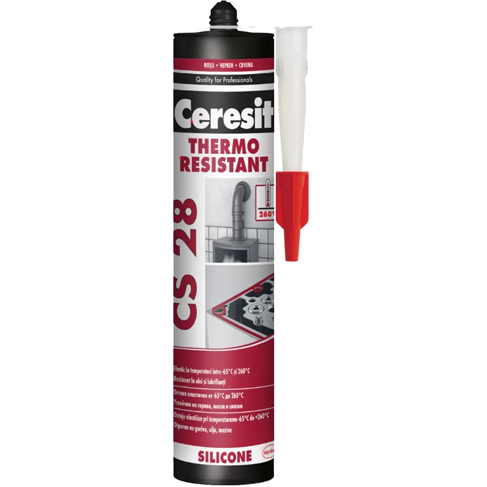 Silicon rezistent la temperaturi inalte Ceresit CS 28, 280ml