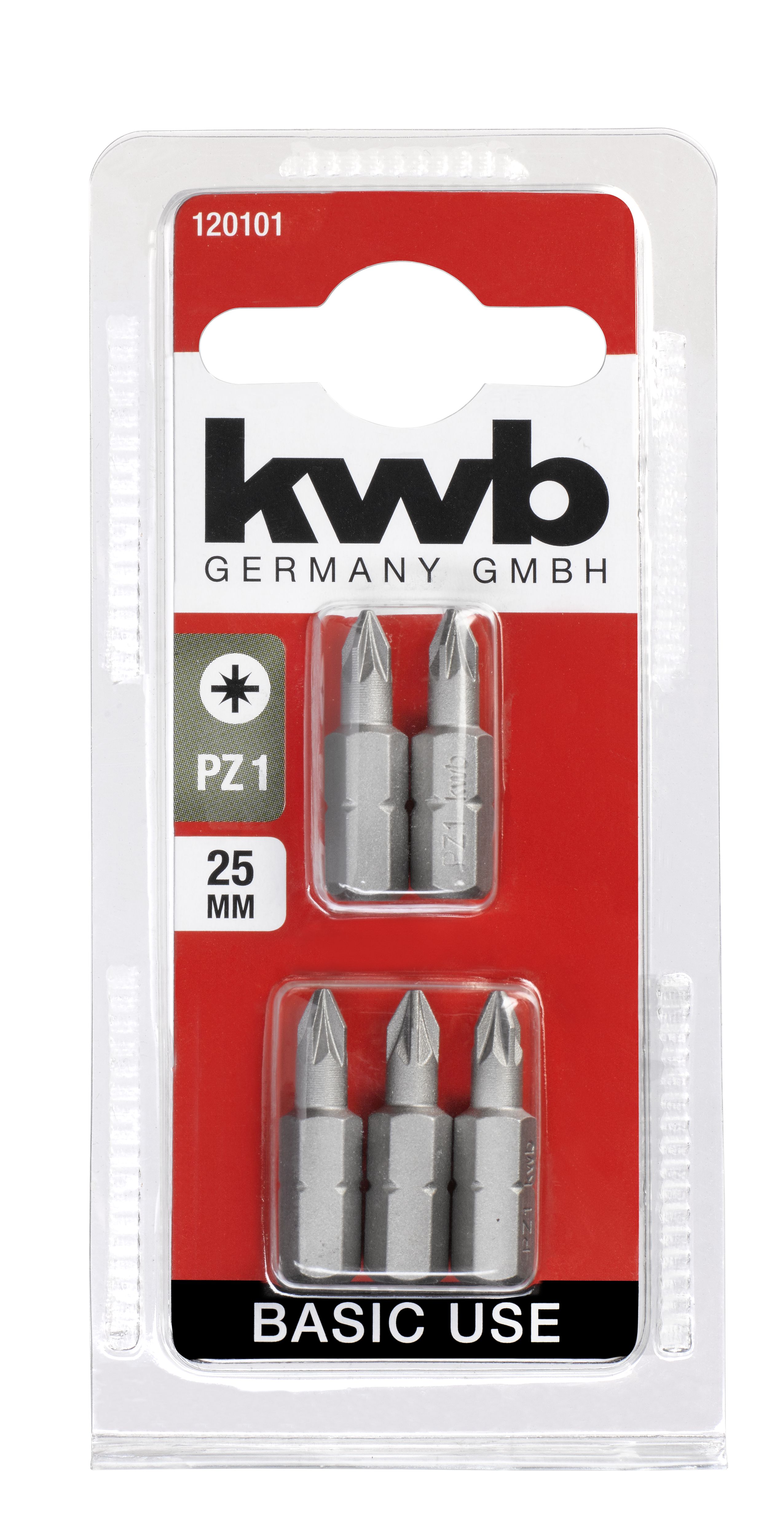 Set 5 biti Kwb, PZ1, 25 mm