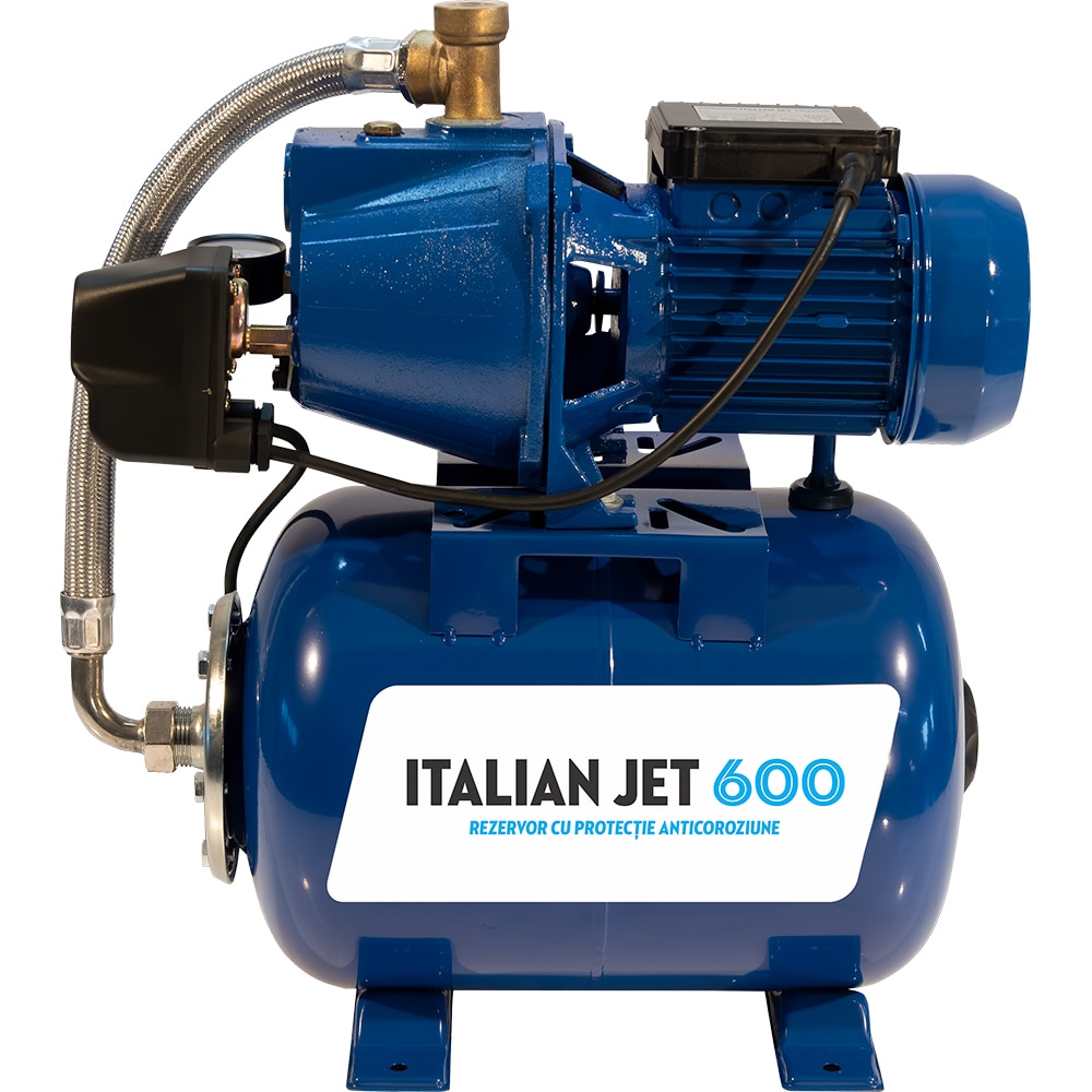 Hidrofor Italian Jet 600, 750W, fonta, 24L, 2760 L/h