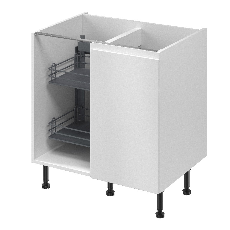 Dulap bucatarie GOODHOME Pebre, 74.9 x 49.5 x 74.9 cm, alb