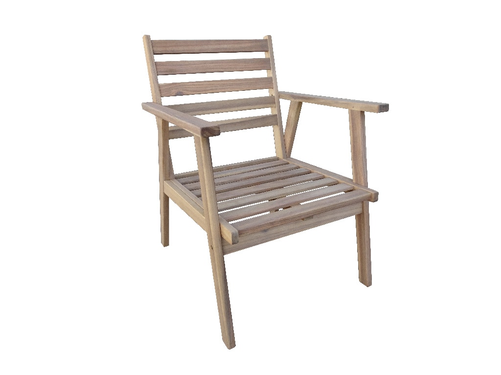 Set mobilier gradina, maro, lemn, 4 persoane, 4 piese, masa + canapea + 2 scaune, include perne • Acacia