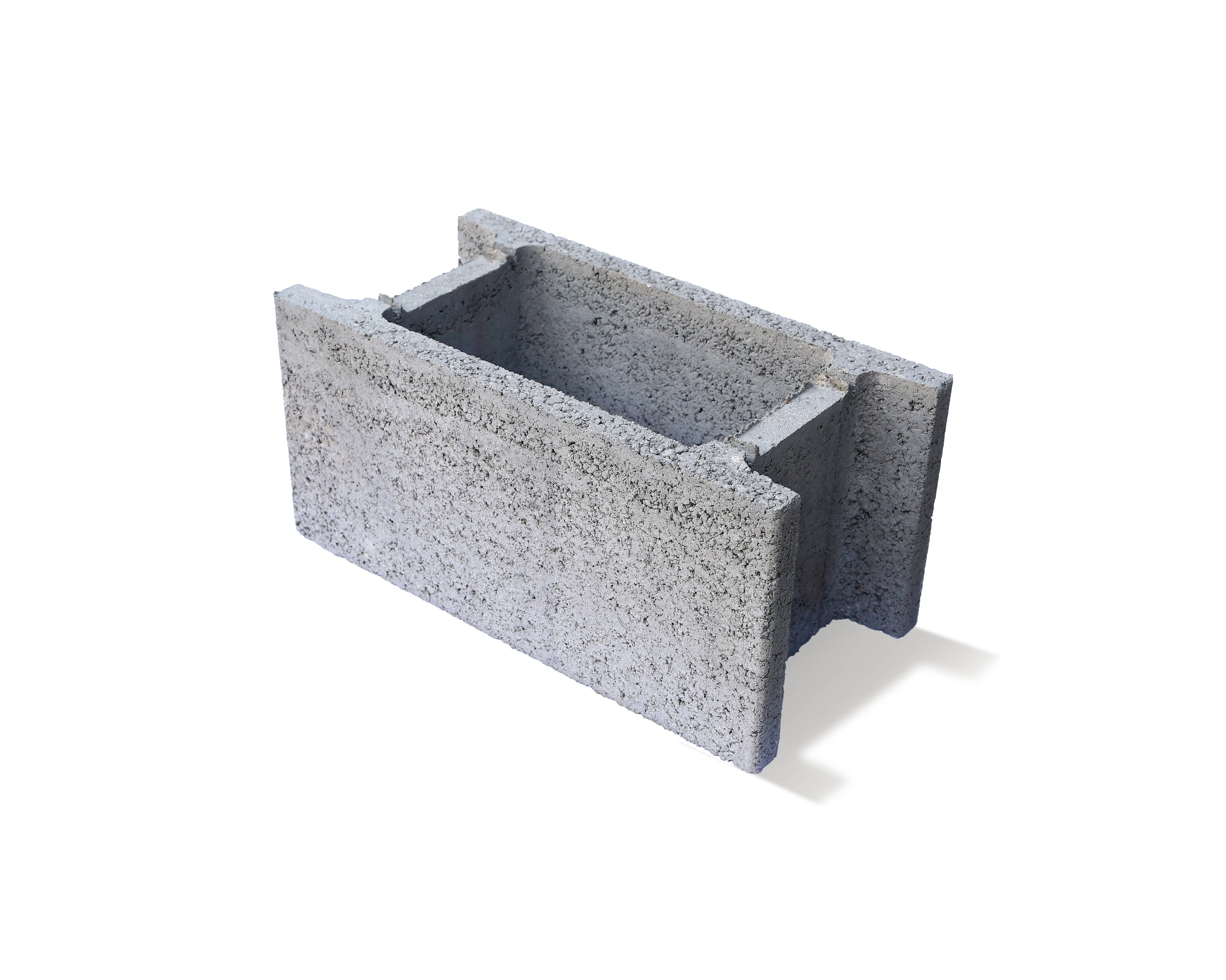 Boltar vibropresat de fundatie, 50 x 25 x 24 cm, SYMM 124, gri  Symmetrica