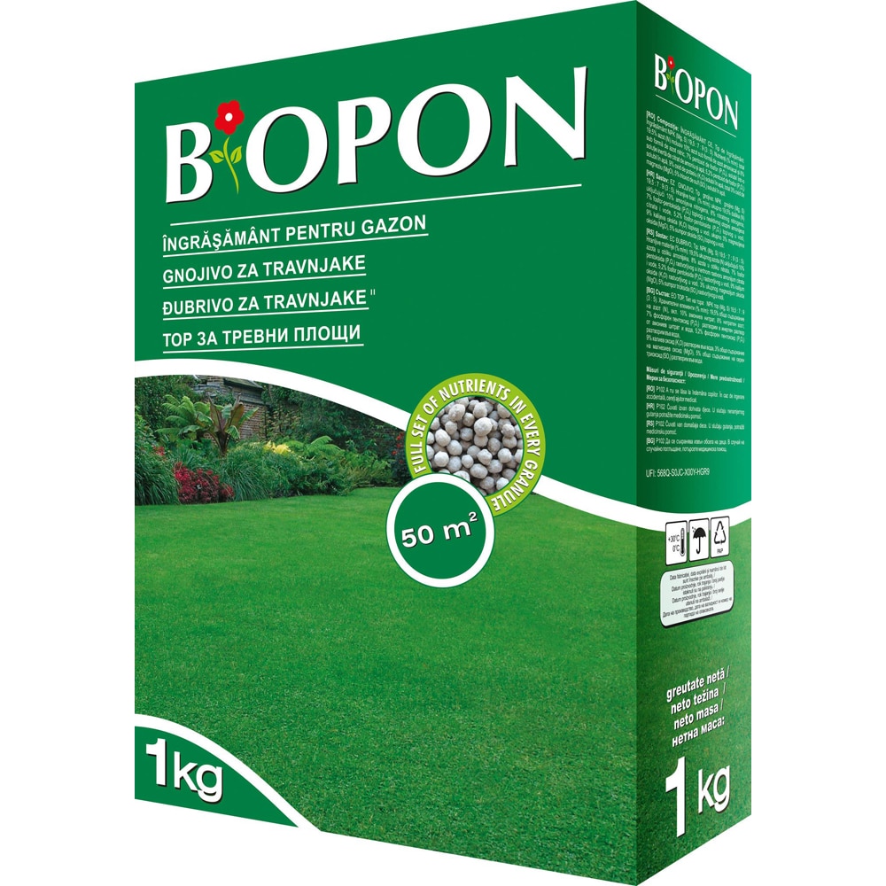 Ingrasamant pentru gazon Biopon, 1 kg