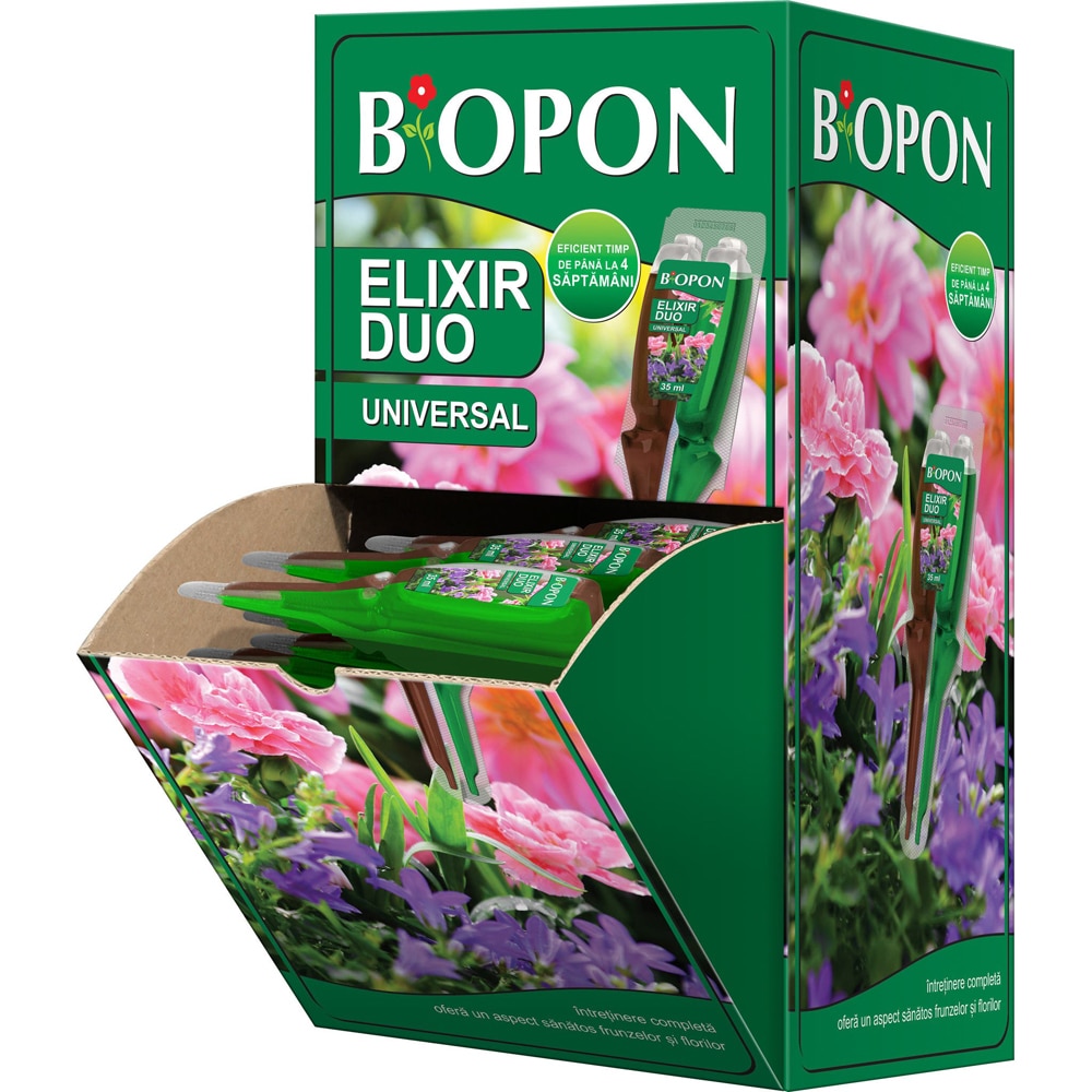 Ingrasamant universal Biopon Elixir Duo pentru trandafiri, 35 ml