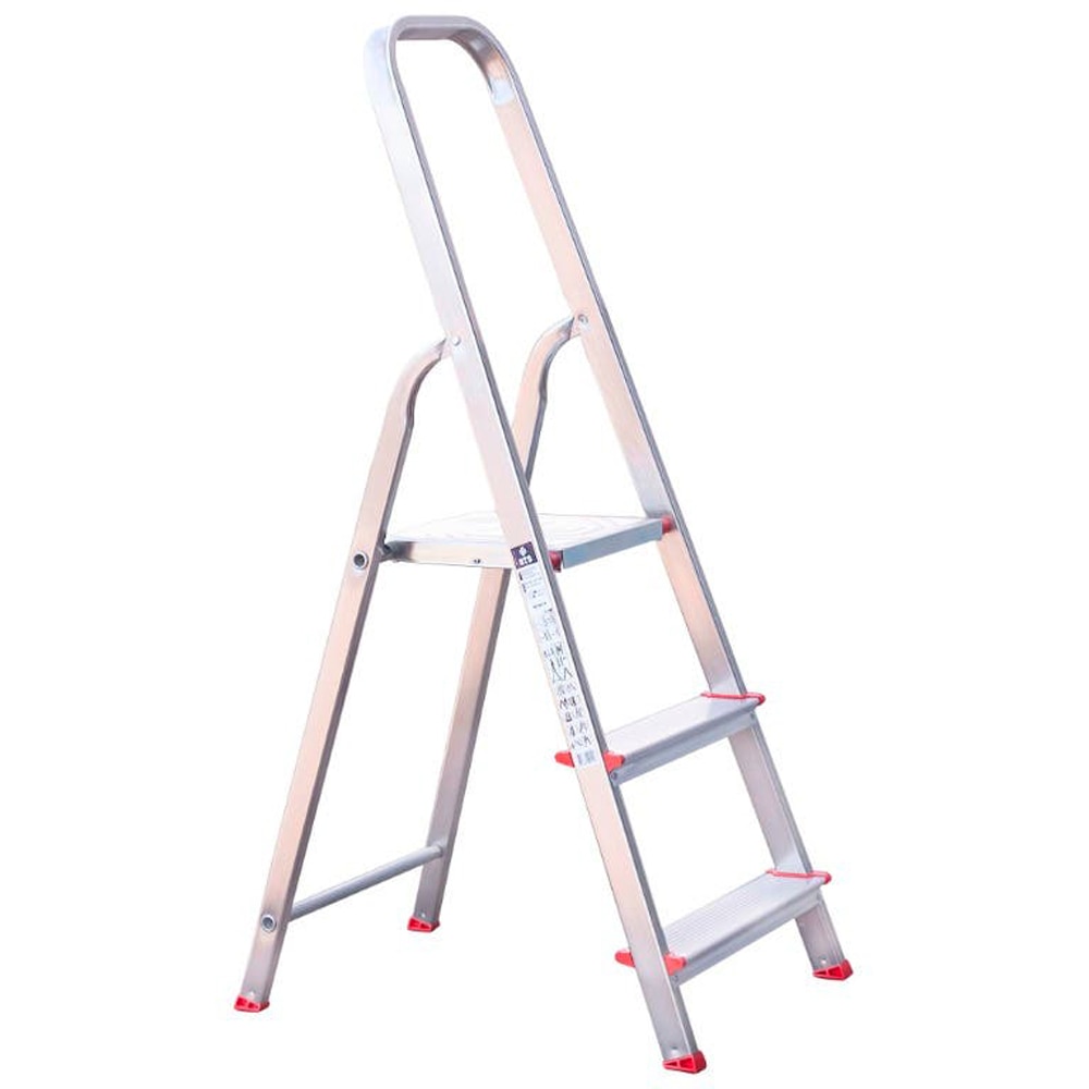 Scara pliabila cu platforma, 1x3 trepte, max 150 kg, aluminiu