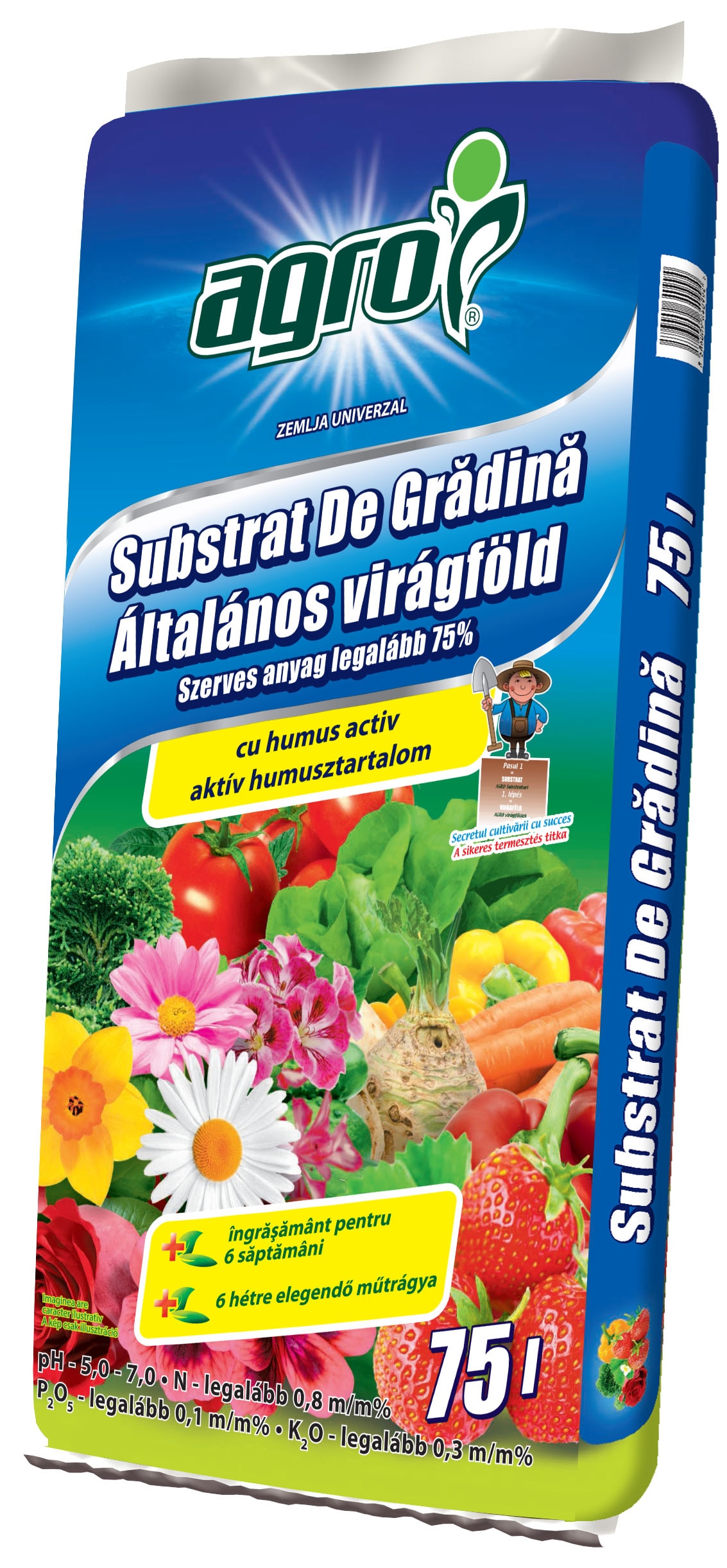 Substrat pentru gradina, 75 L  Agro Cs
