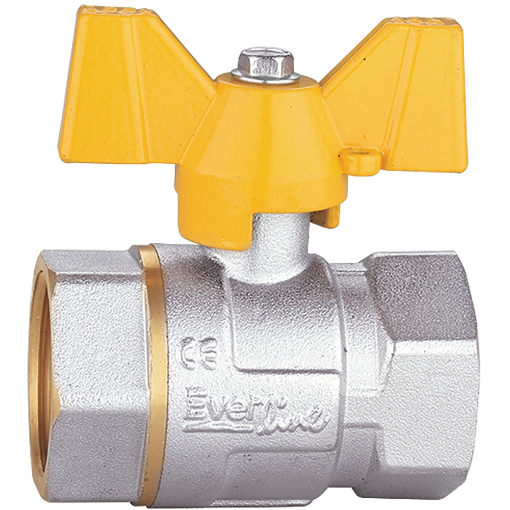 Robinet gaz fluture EVERLINE RG DFF11B, 1", alama