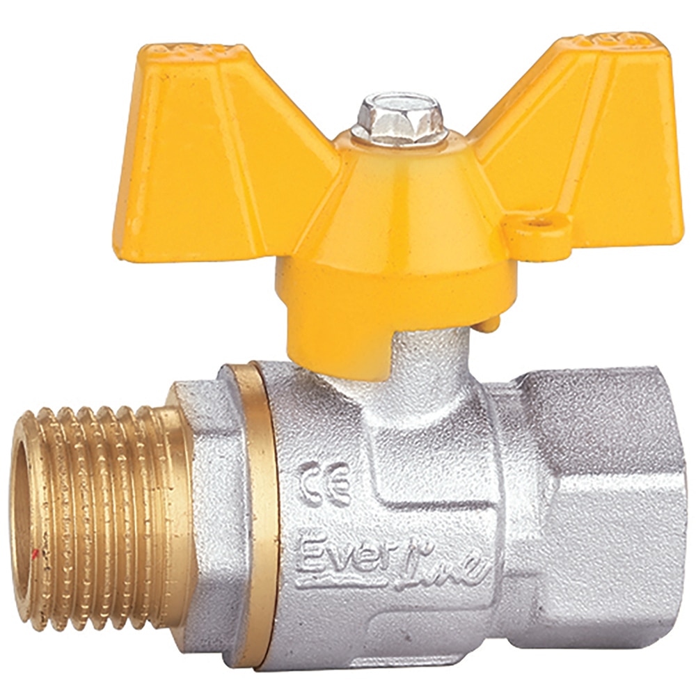 Robinet gaz fluture EVERLINE RG DMF11B, 1", alama