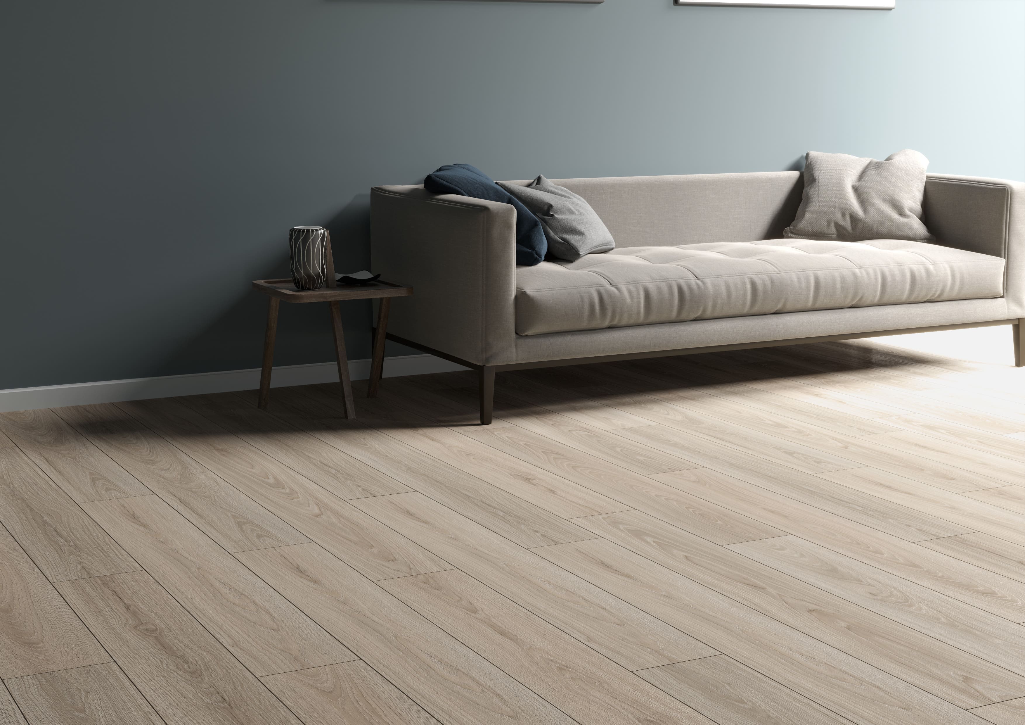 Parchet laminat 8 mm, maro, acoperire per cutie 2.131 mp, AC3, HDF, Swiss Krono