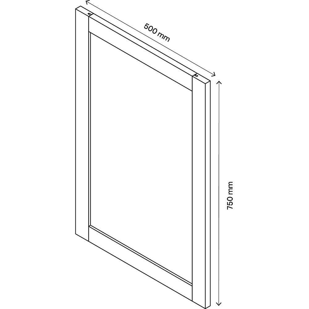 Front usa GoodHome Atomia, 74x49 xm, alb