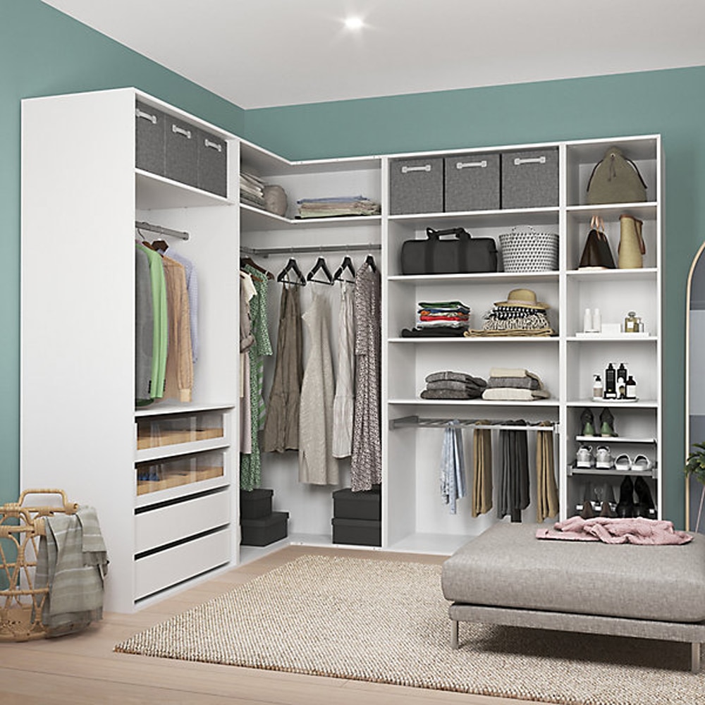 Dulap modular GOODHOME Atomia, 2250 x 310 x 580 mm, PAL, alb