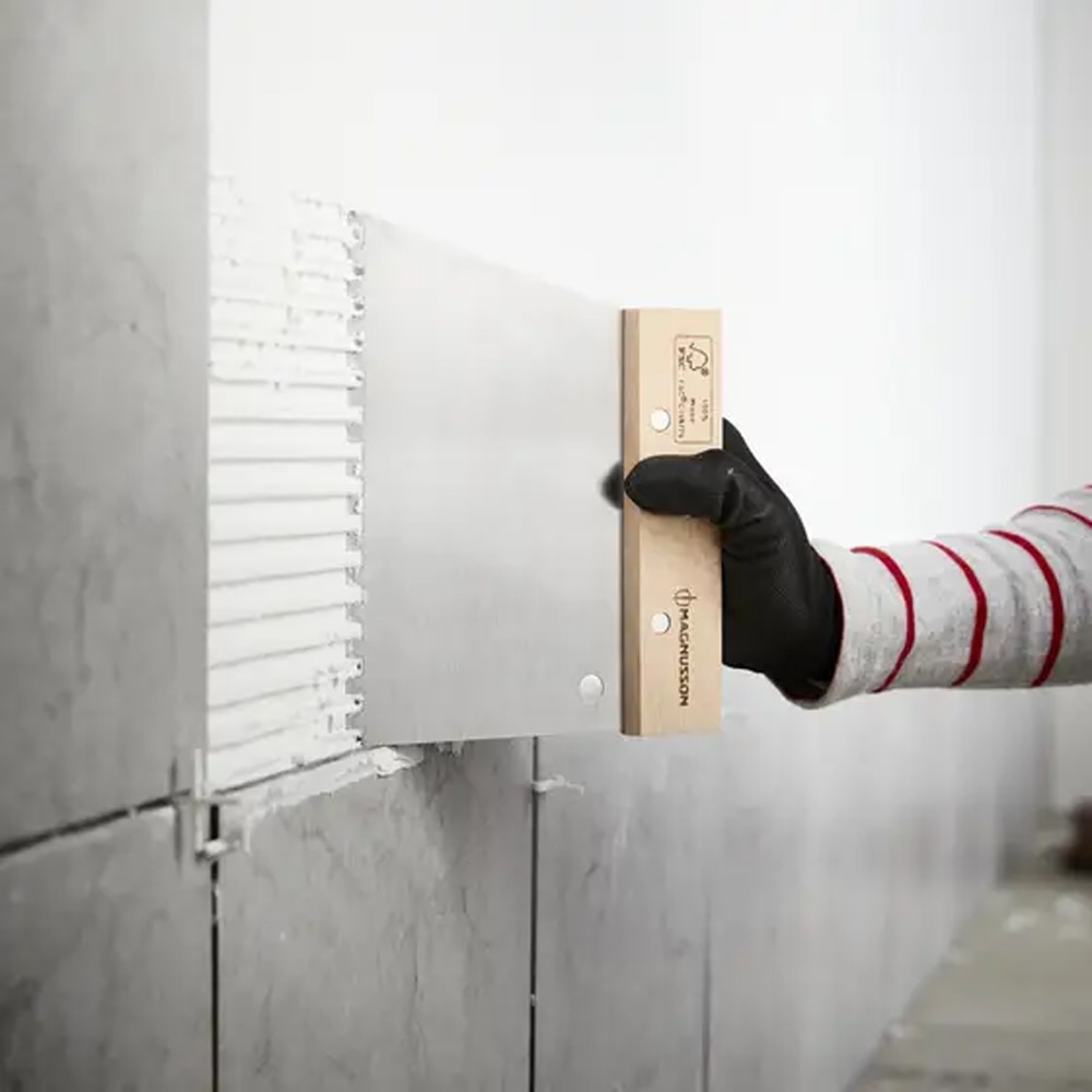 Gletiera pentru adeziv MAGNUSSON U6, dinti 6mm, otel, argintiu