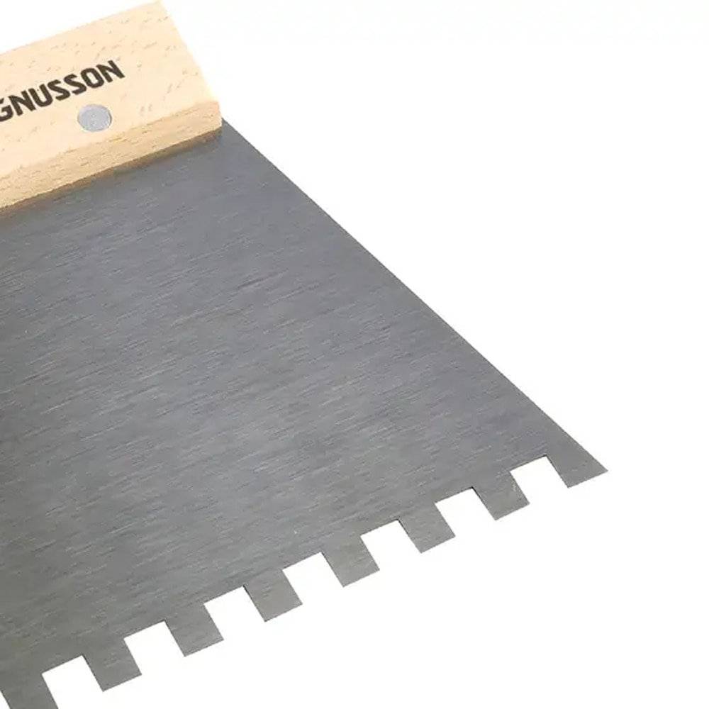 Gletiera pentru adeziv MAGNUSSON U9, dinti 9mm, otel, argintiu