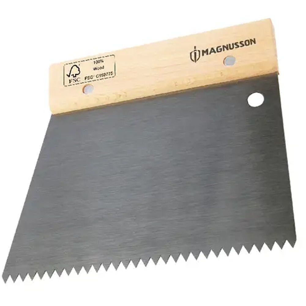 Gletiera pentru adeziv MAGNUSSON V6, dinti 6mm, otel, argintiu