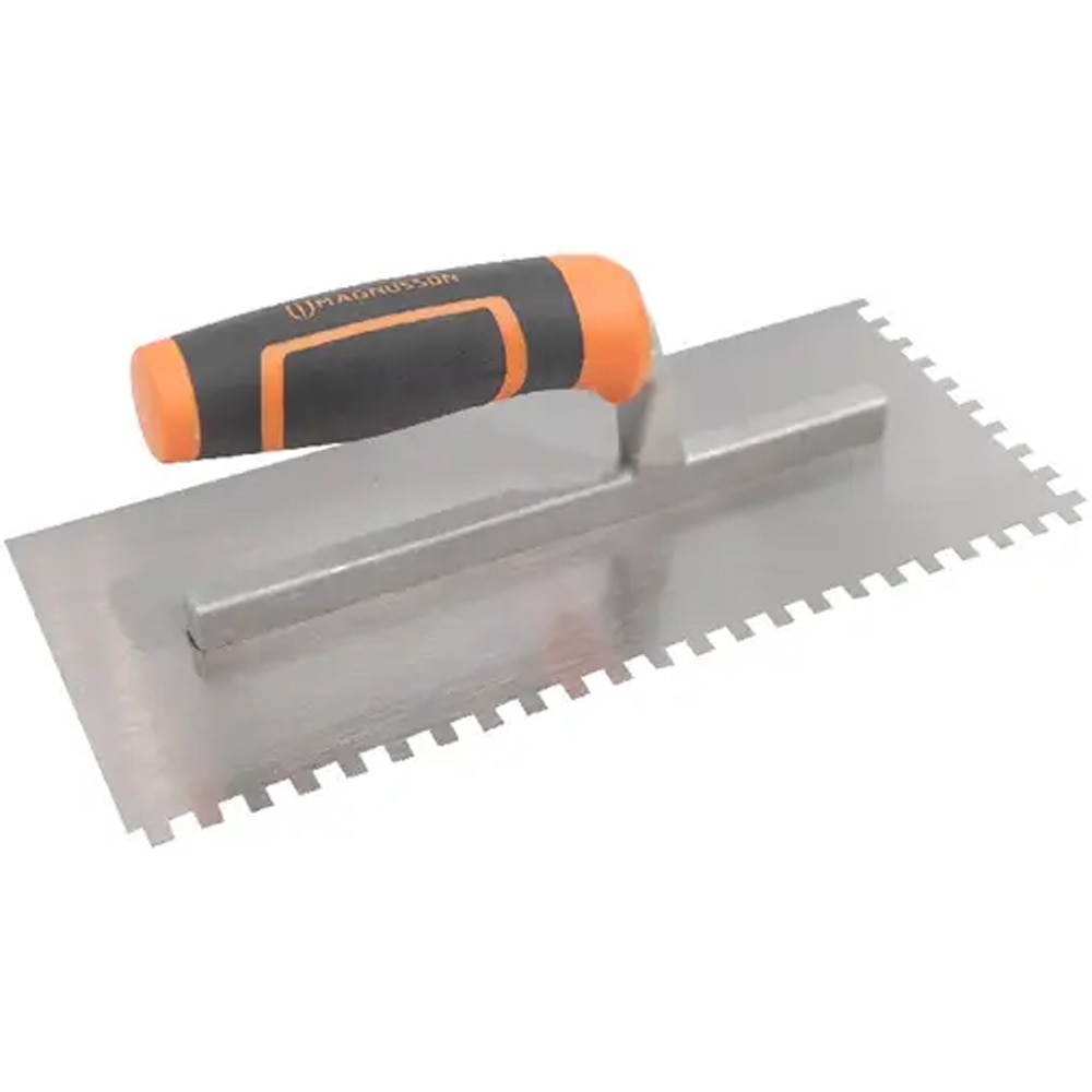 Gletiera MAGNUSSON U6, dinti 6mm, otel, argintiu