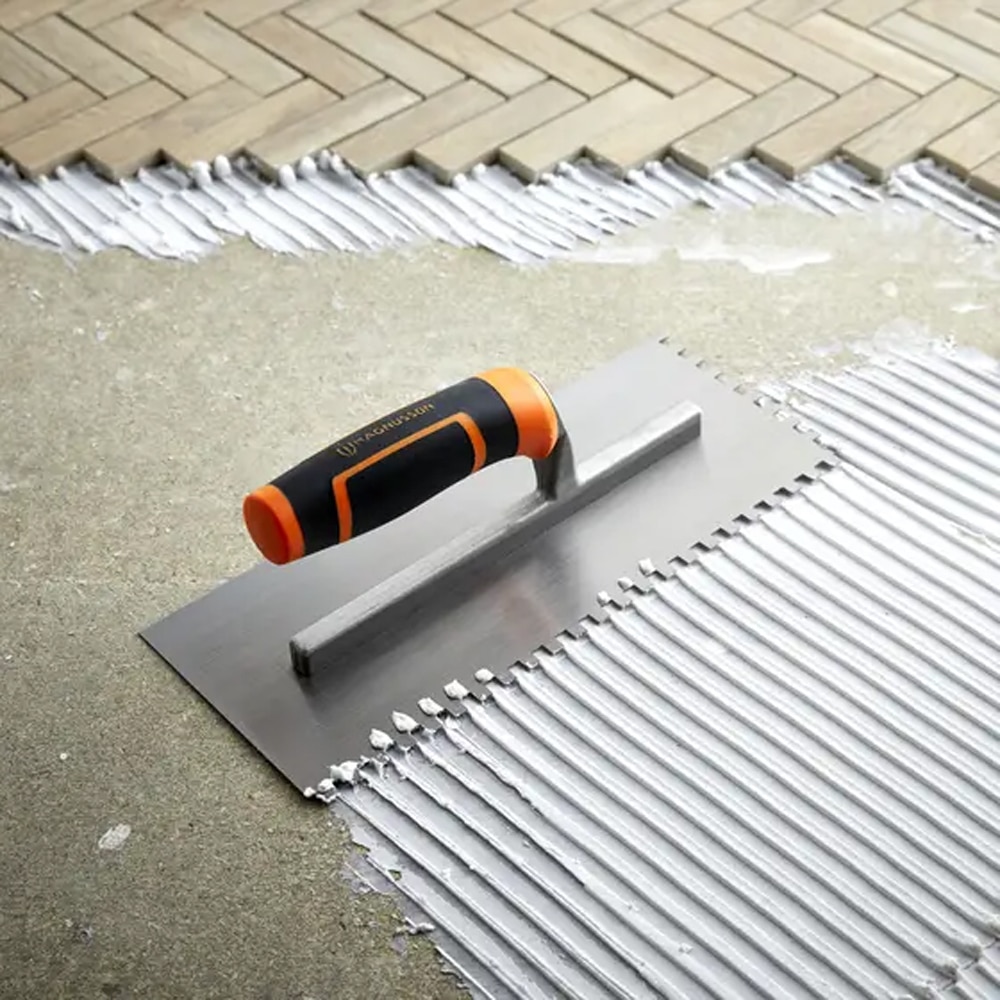 Gletiera MAGNUSSON U6, dinti 6mm, otel, argintiu