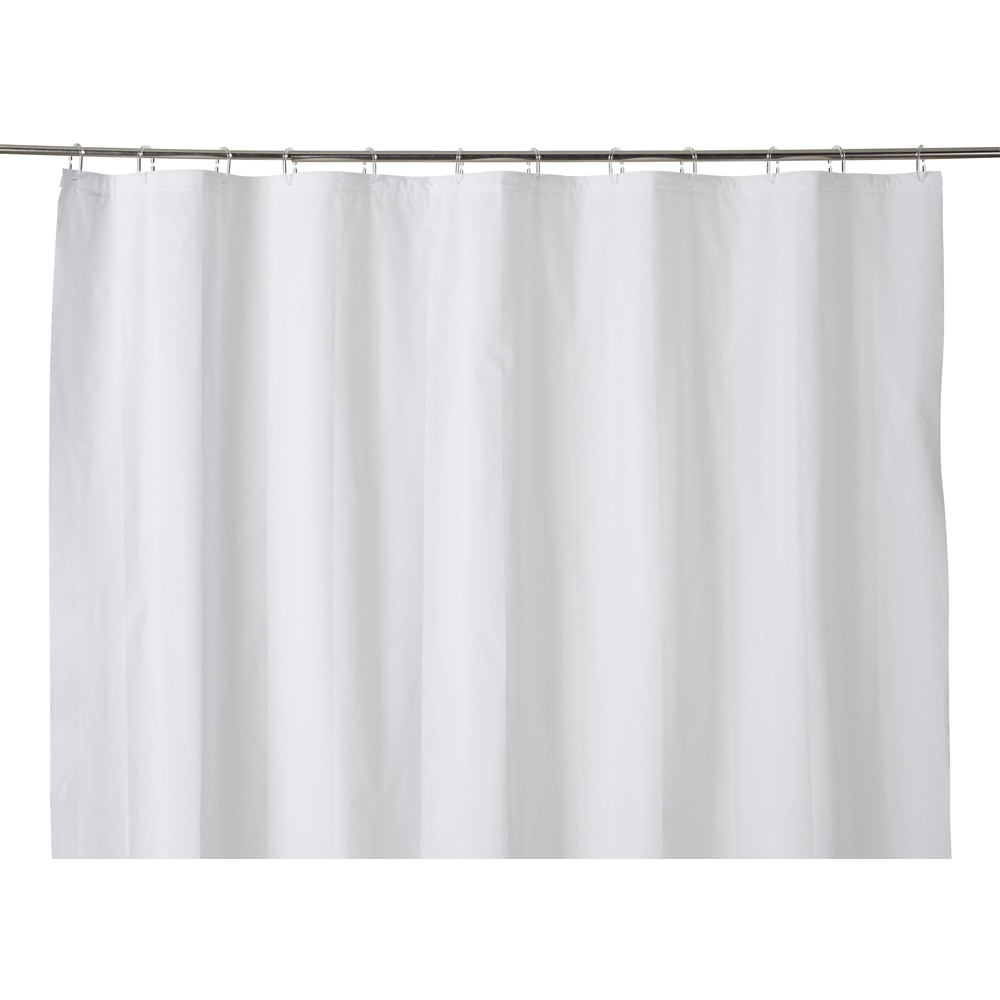 Perdea dus Drina GoodHome, poliester, 180x200 cm, alb