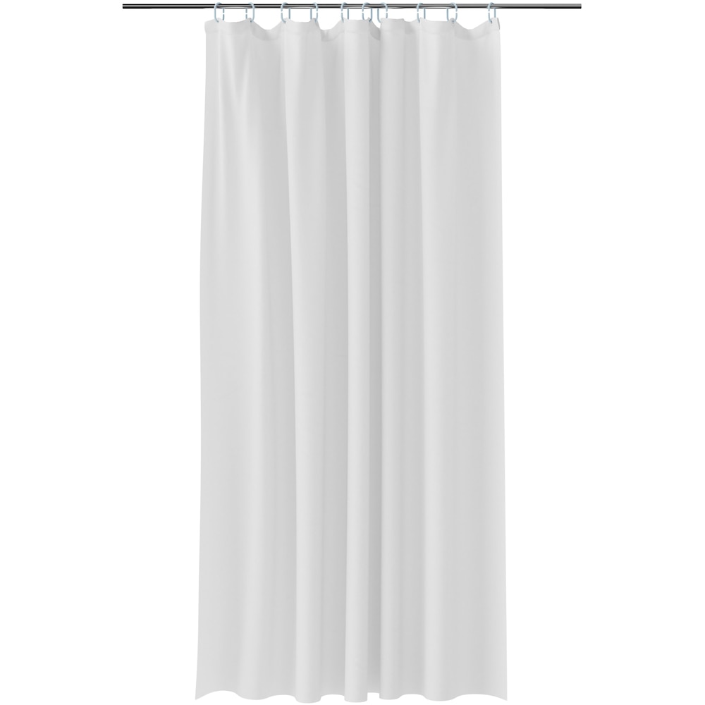 Perdea dus Glomma GoodHome, poliester, 180x200 cm, alb