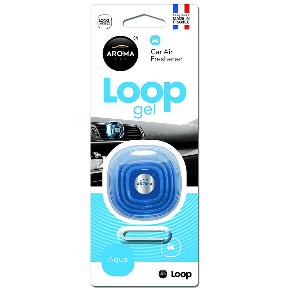 Odorizant auto AROMA Car Loop, gel, Aqua