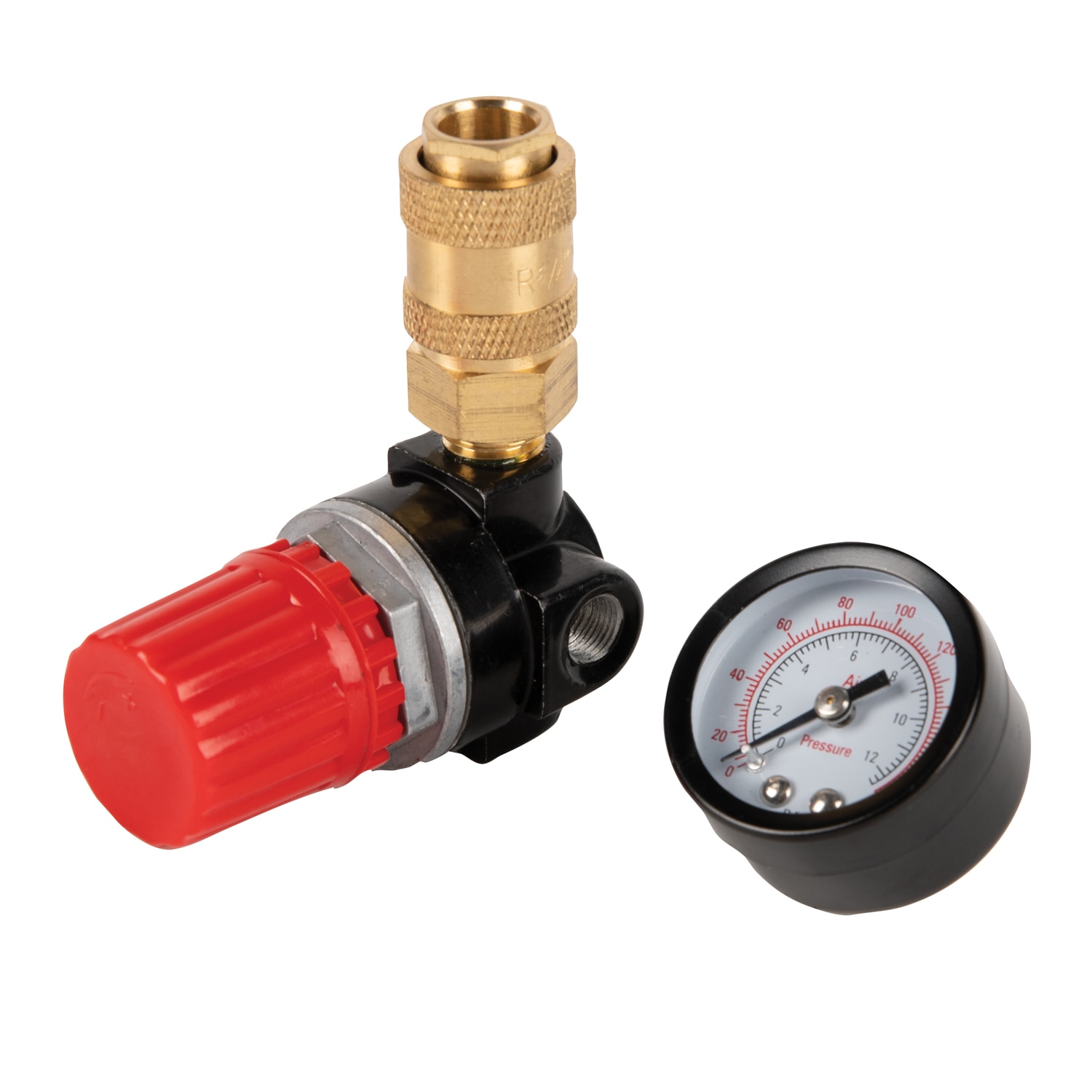 Regulator presiune aer cu manometru, 12 bar, cupla rapida  Stanley