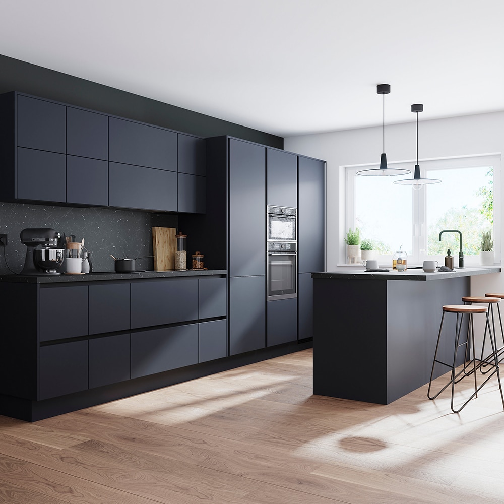 Panou GOODHOME Garcinia, 61 x 90 cm, albastru mat