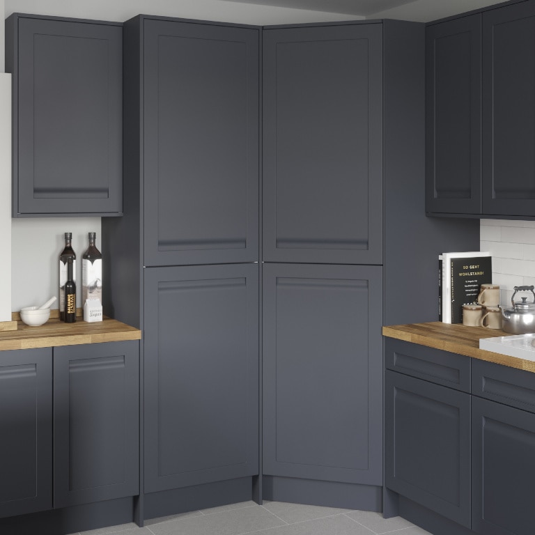 Front pentru mobila bucatarie GOODHOME Garcinia, 60 x 71.5 x 2 cm, PET si MDF, albastru marin