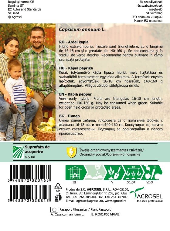 Seminte ardei lung  Agrosel