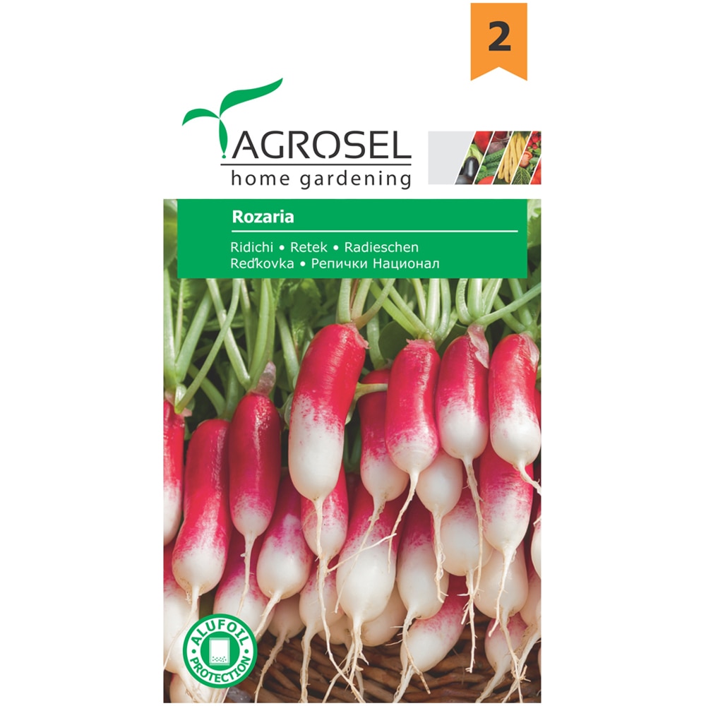Seminte de legume Ridichi Rozaria AGROSEL, 1 plic