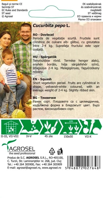 Seminte dovlecel Cerna  Agrosel