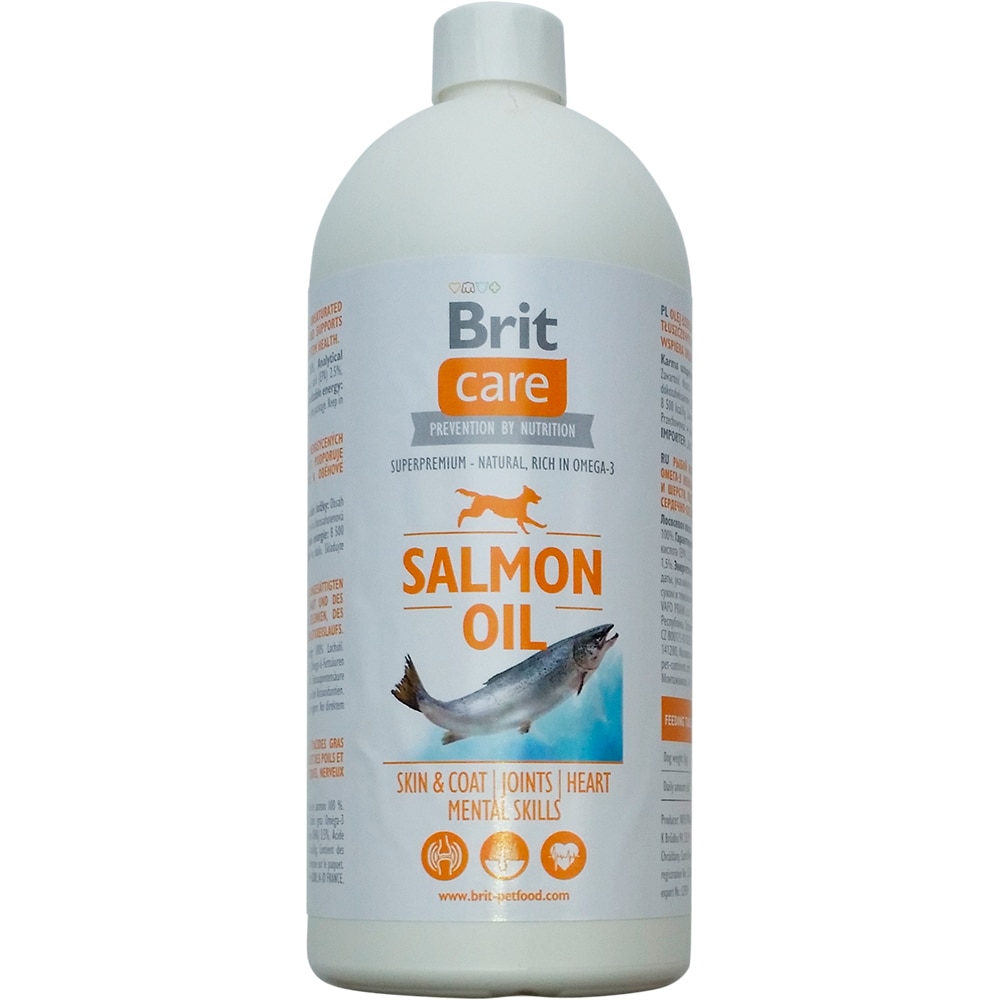 Ulei de somon pentru caini Brit Care, 1000 ml
