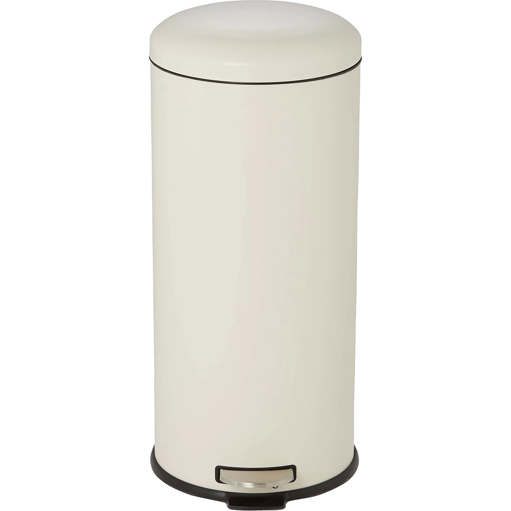 Cos de gunoi Gerra COOKE & LEWIS, 30l, cu pedala, otel inoxidabil, crem