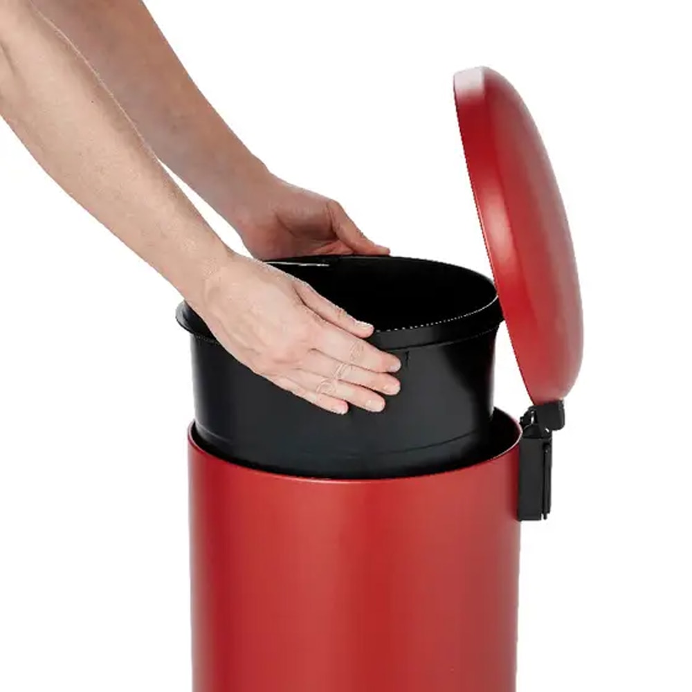 Cos de gunoi COOKE & LEWIS Gerra 101103701, 30l, inox, rosu