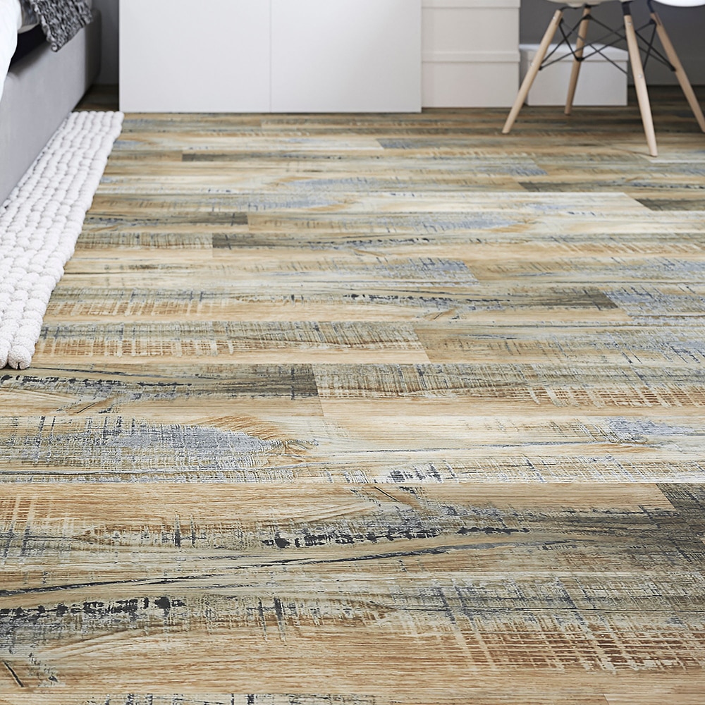 Placa pardoseala GOODHOME, 122 x 15 cm, 2.2 mp, stejar maro